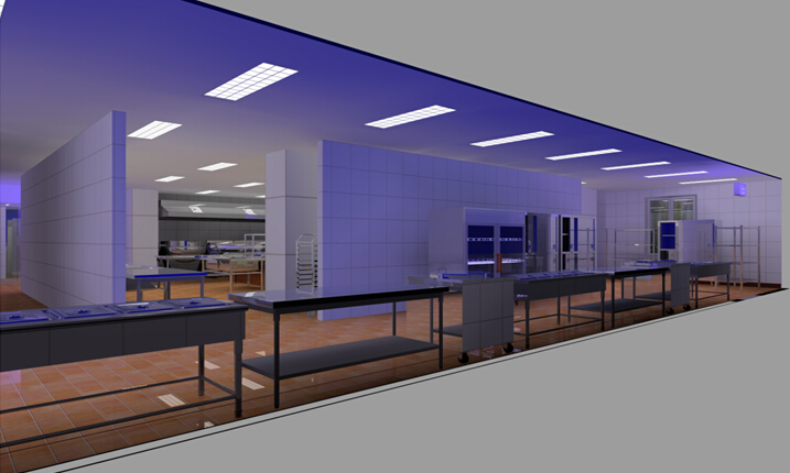 飯菜售賣區(qū)3D效果圖 飯菜售賣區(qū)3D效果圖