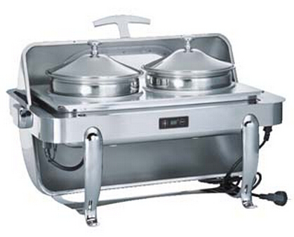 鍍鉻長方型宴會湯爐 鍍鉻長方型宴會湯爐